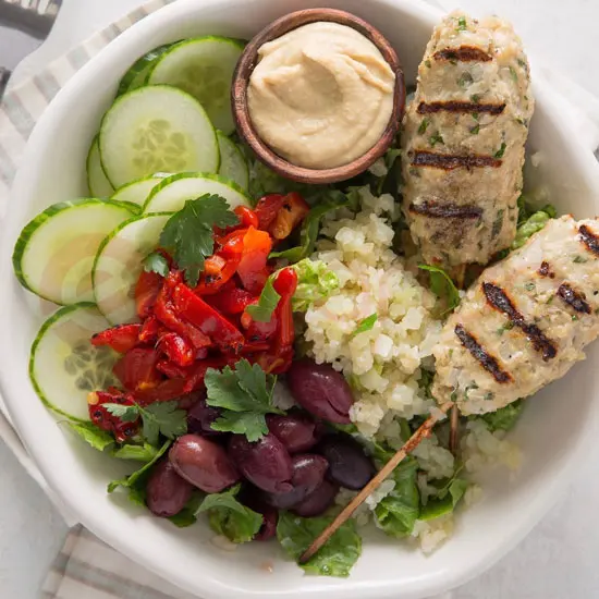 Chicken Kofte Bowl at Beantown Kebab, Boston MA