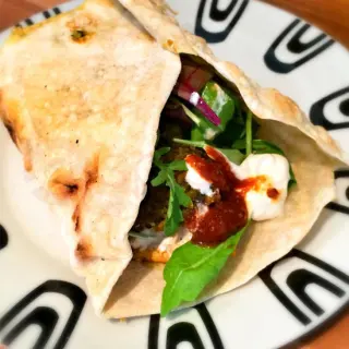 Chicken & Falafel Wrap Chicken & Falafel Wrap